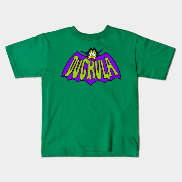 Duckula '66 Kids T-Shirt by blinky2lame